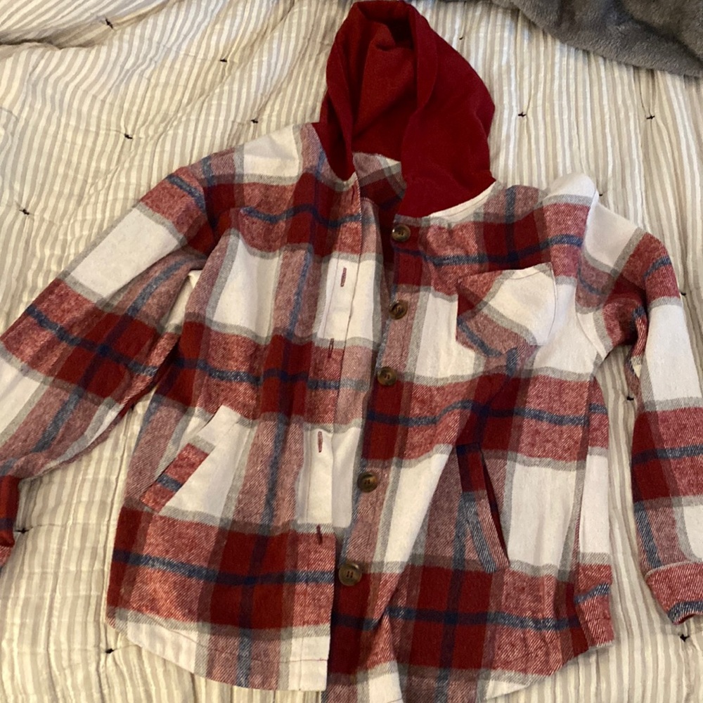 Large “Shacket” plaid from Halara
